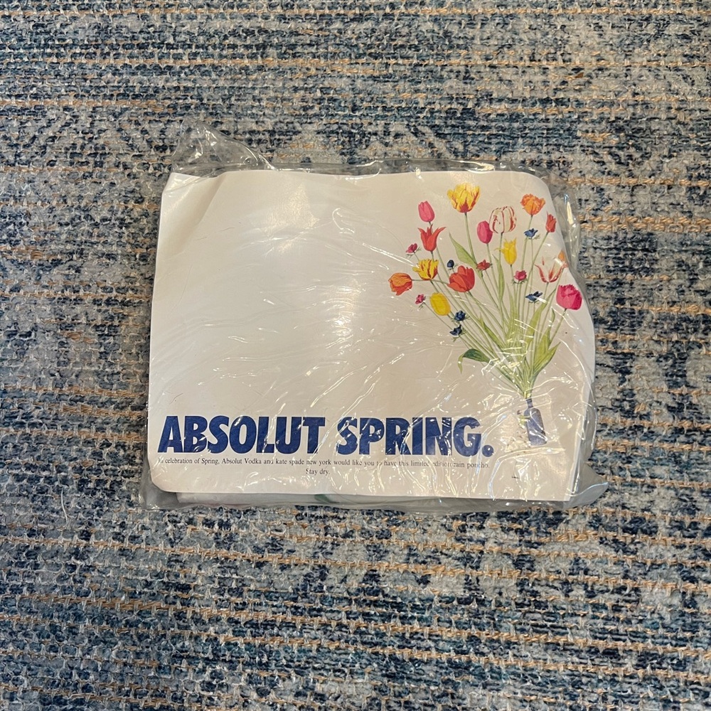 Vintage Absolut Spring Kate Spade Hooded Rain Poncho